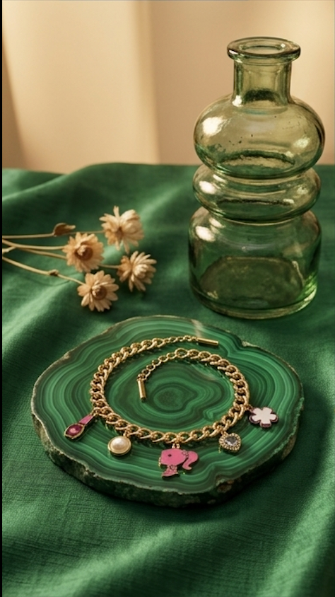 Golden Barbie & Luxe Icon Charm Bracelet