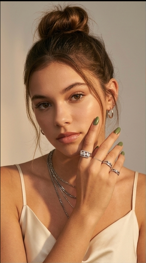 925 Sterling Silver Multi-Row Marquise Cut Ring