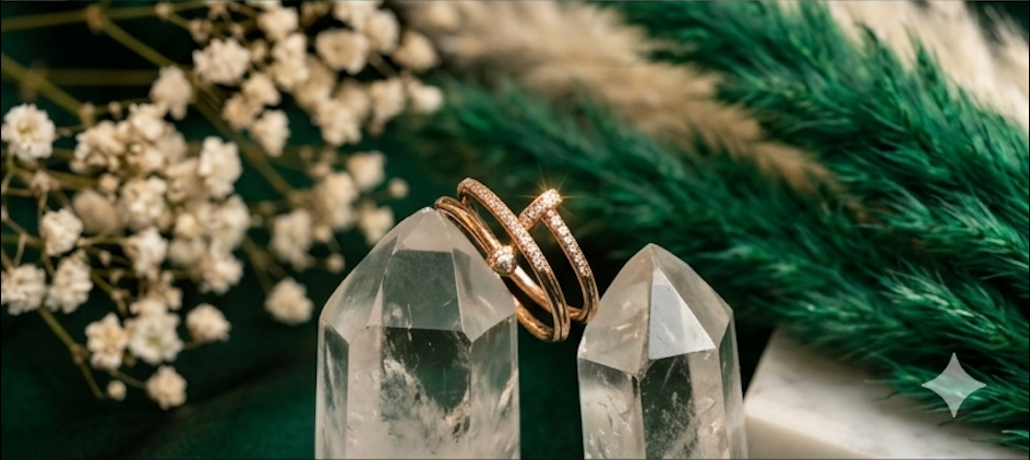 Anti-Tarnish Gold Nail Wrap Ring