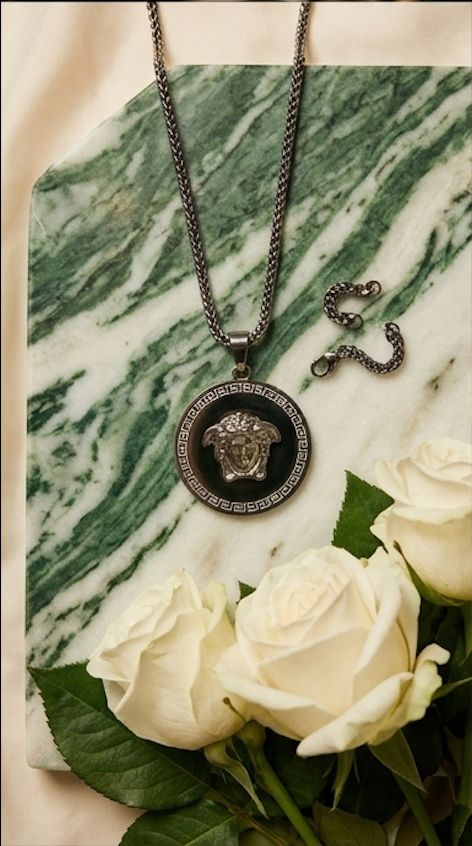 Men's Medusa-Head Pendant Necklace