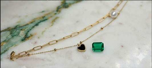 The Heart Layered Anklet