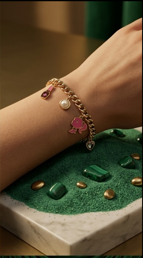 Golden Barbie & Luxe Icon Charm Bracelet