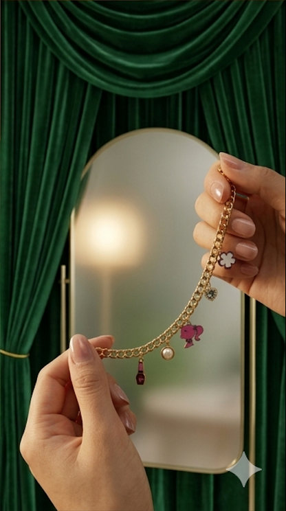 Golden Barbie & Luxe Icon Charm Bracelet