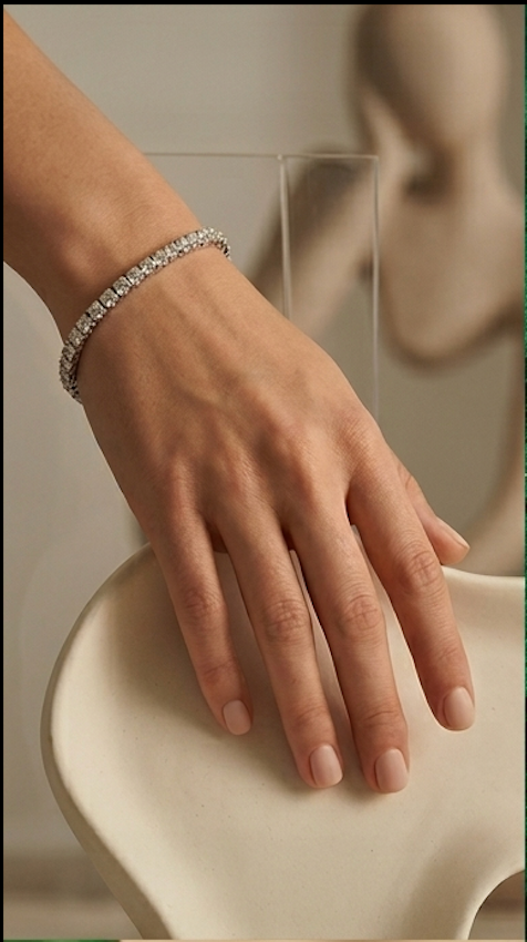 The Starlight Luxe Diamond Tennis Bracelet