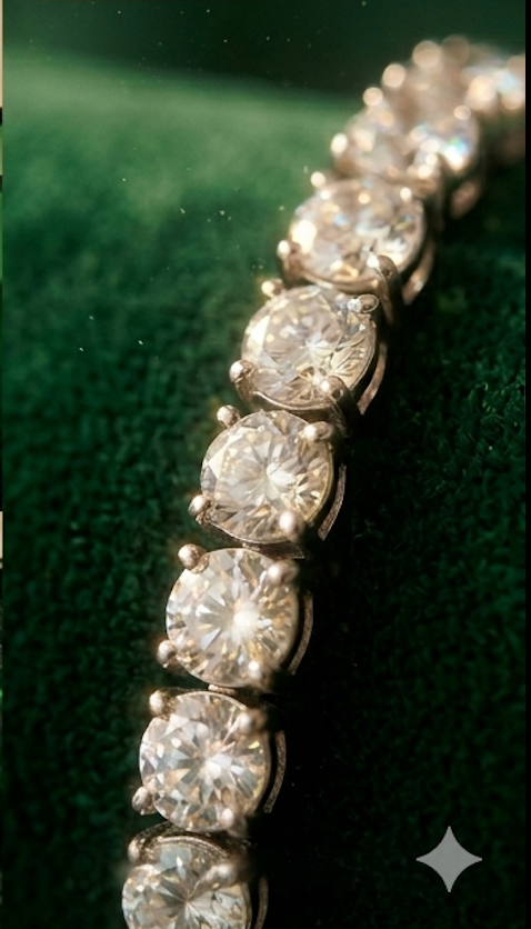 The Starlight Luxe Diamond Tennis Bracelet