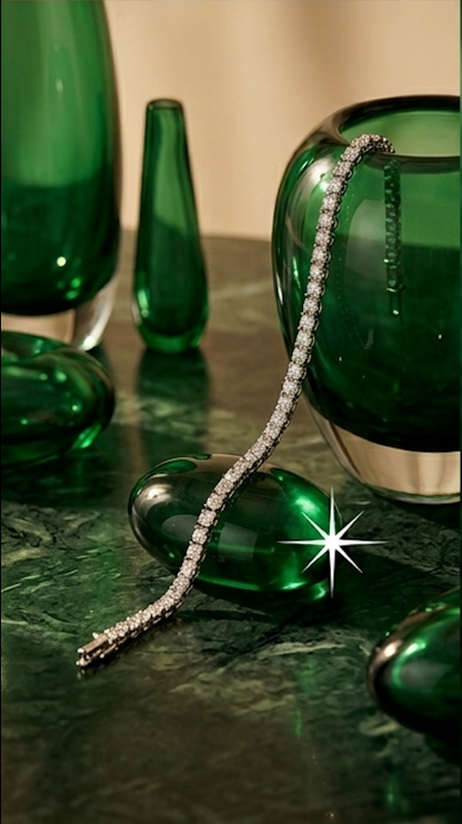 The Starlight Luxe Diamond Tennis Bracelet