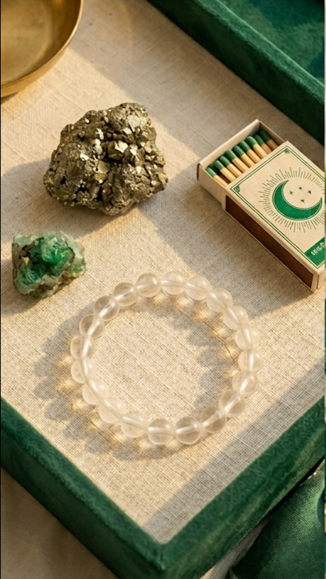Pure Sphatik Crystal Healing Bracele