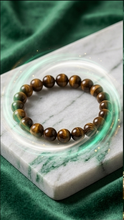 Pure Tiger’s Eye Crystal Healing Bracelet