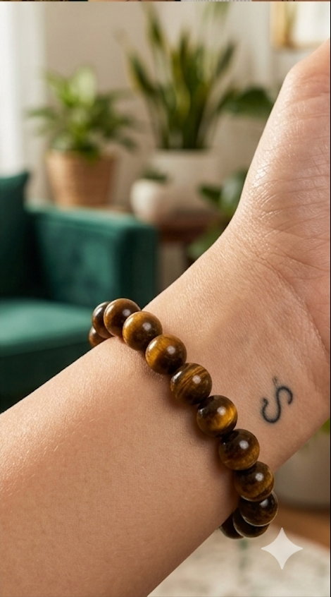 Pure Tiger’s Eye Crystal Healing Bracelet