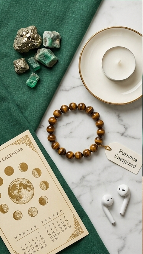 Pure Tiger’s Eye Crystal Healing Bracelet