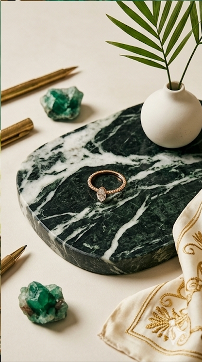 Anti-Tarnish Gold Pear Cut Solitaire Ring
