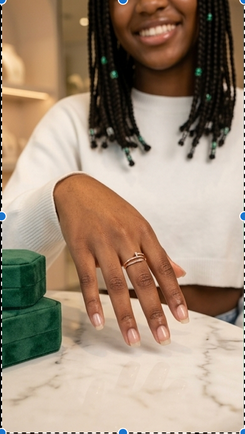 Anti-Tarnish Gold Nail Wrap Ring