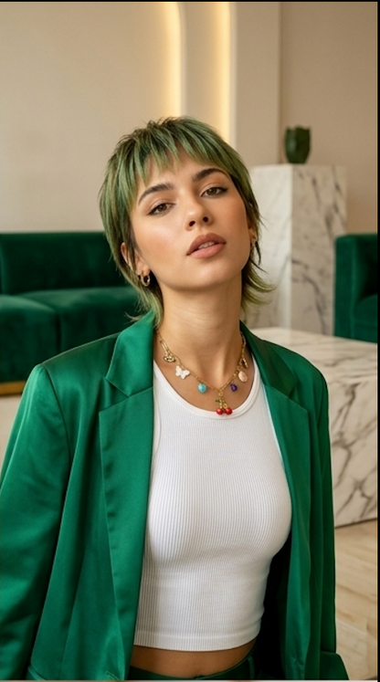 18K Gold-Plated Cherry Charm Necklace