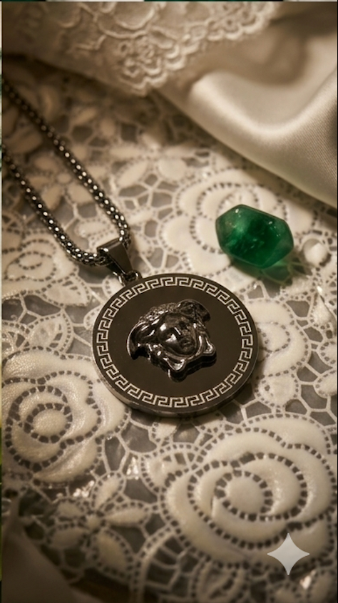 Men's Medusa-Head Pendant Necklace