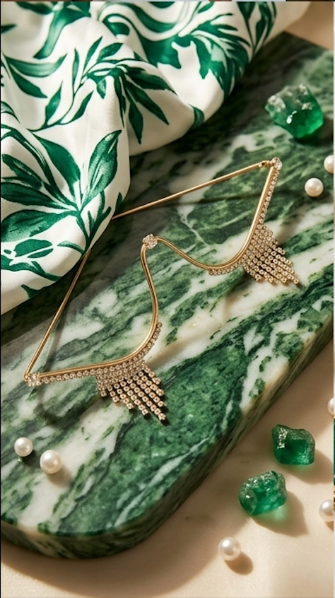 The Liquid Gold Rhinestone Facelet
