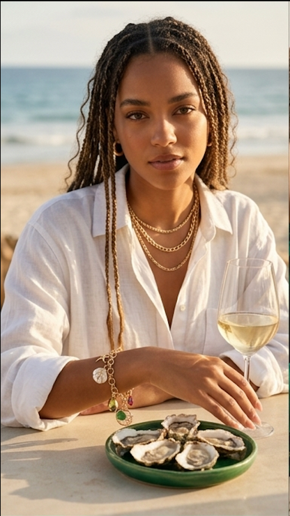Coastal Treasures Gold Charm Bracelet