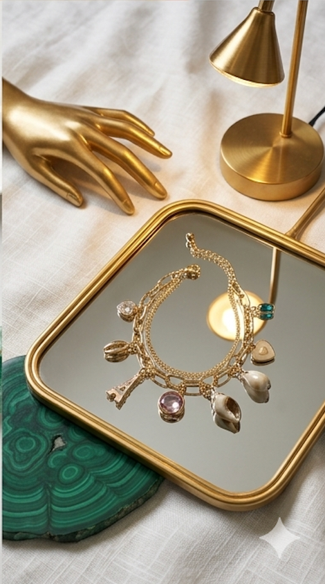 Parisian Coastal Layered Charm Bracelet