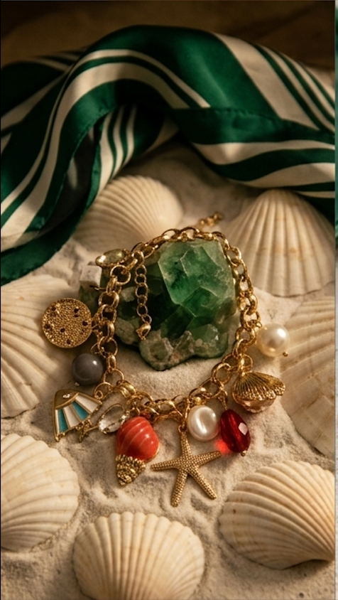 Coastal Treasures Multi-Charm Bracelet