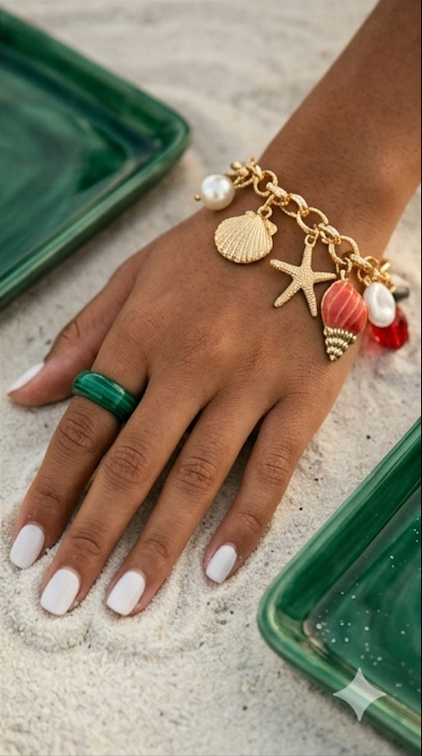 Coastal Treasures Multi-Charm Bracelet
