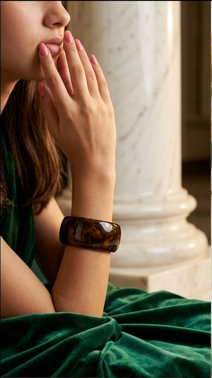 Tortoiseshell Resin Bangle