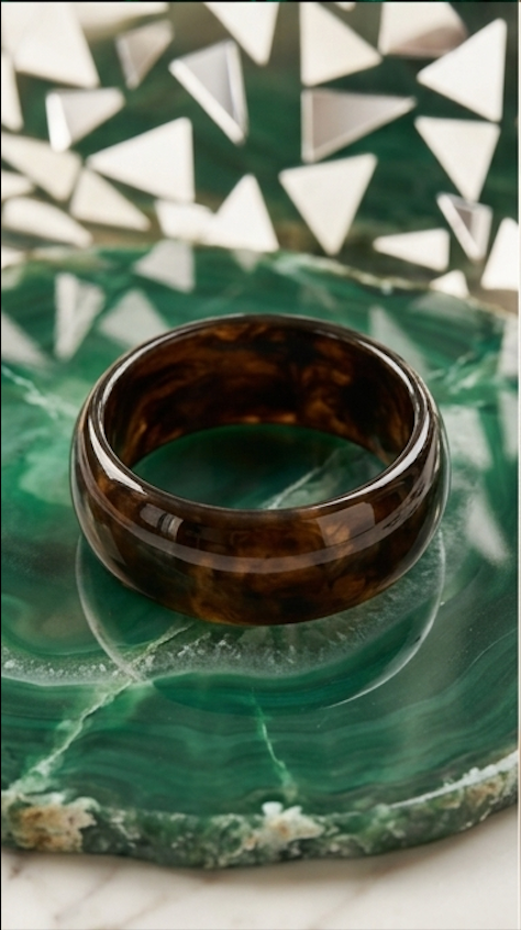 Tortoiseshell Resin Bangle